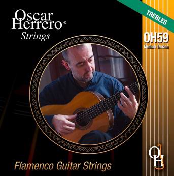 Set of Guitar Strings Oscar Herrero. String OH59MT Medium Tension